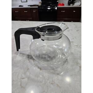 Vintage Bunn 6 Cup Coffee Pot Glass Replacement 1.5 QT Carafe GUC Serving